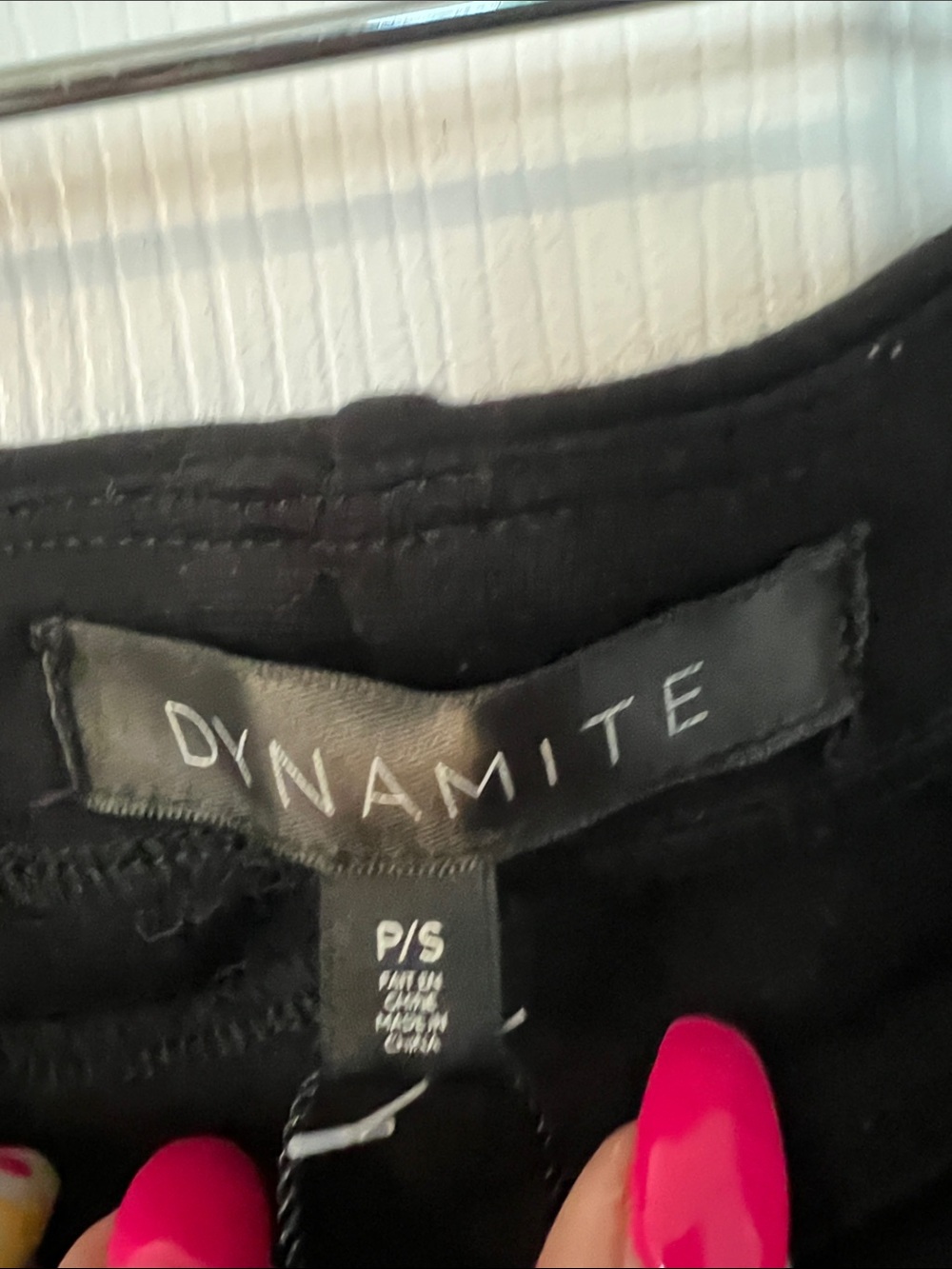 Dynamite Black Asymmetrical Wrap Mini Skirt - Picture 2 of 3
